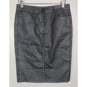 Boden Women's Sz. 31 Metallic Grey Pencil Skirt